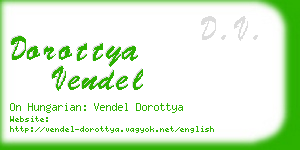 dorottya vendel business card